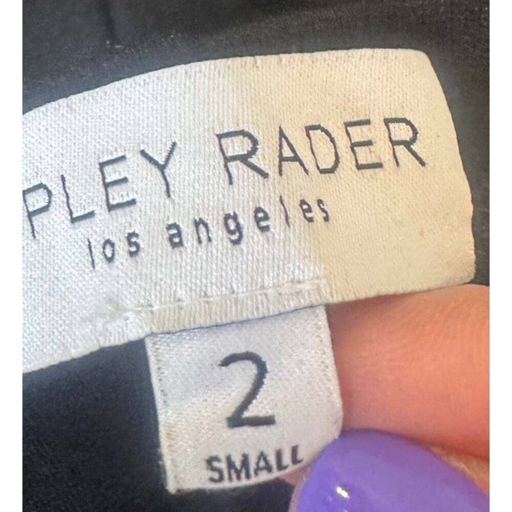 Ripley Rader Ponte Knit Wide Leg Pants Black Size 2 Small High Rise Pull On - Picture 7 of 9